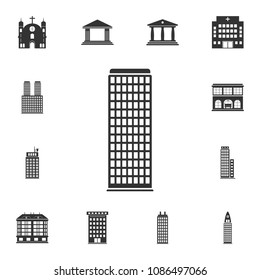 Building icon. Simple element illustration. Building symbol design  from Buildings collection set. Can be used for web and mobile on white background