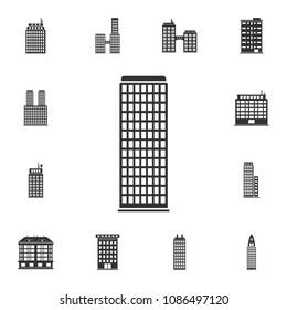 Building icon. Simple element illustration. Building symbol design  from Buildings collection set. Can be used for web and mobile on white background