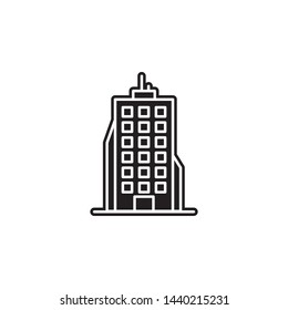 building icon. Simple glyph, flat vector of Buildings icons for UI and UX, website or mobile application