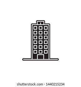 building icon. Simple glyph, flat vector of Buildings icons for UI and UX, website or mobile application