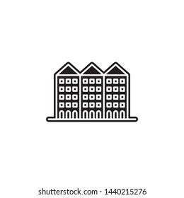 building icon. Simple glyph, flat vector of Buildings icons for UI and UX, website or mobile application