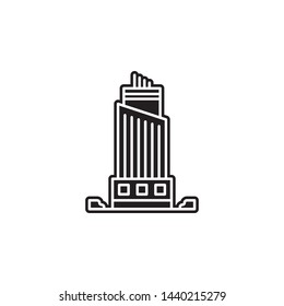 building icon. Simple glyph, flat vector of Buildings icons for UI and UX, website or mobile application