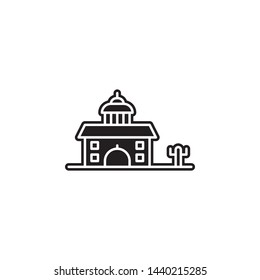 building icon. Simple glyph, flat vector of Buildings icons for UI and UX, website or mobile application