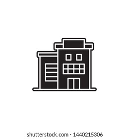 building icon. Simple glyph, flat vector of Buildings icons for UI and UX, website or mobile application