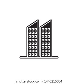 building icon. Simple glyph, flat vector of Buildings icons for UI and UX, website or mobile application