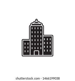 building icon. Simple glyph, flat vector of Real Estate icons for UI and UX, website or mobile application