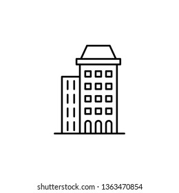 building icon. Simple thin line, outline vector of Buildings icons for UI and UX, website or mobile application