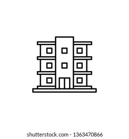 building icon. Simple thin line, outline vector of Buildings icons for UI and UX, website or mobile application