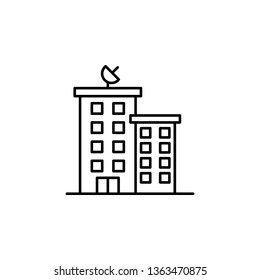 building icon. Simple thin line, outline vector of Buildings icons for UI and UX, website or mobile application