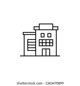 building icon. Simple thin line, outline vector of Buildings icons for UI and UX, website or mobile application