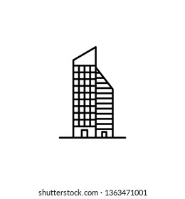 building icon. Simple thin line, outline vector of Buildings icons for UI and UX, website or mobile application
