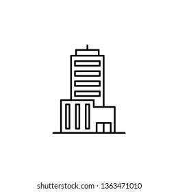 building icon. Simple thin line, outline vector of Buildings icons for UI and UX, website or mobile application