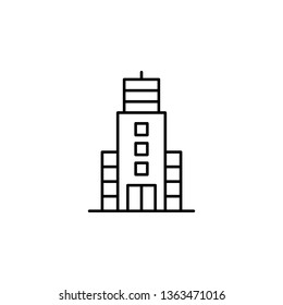 building icon. Simple thin line, outline vector of Buildings icons for UI and UX, website or mobile application