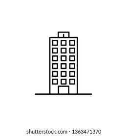 building icon. Simple thin line, outline vector of Buildings icons for UI and UX, website or mobile application