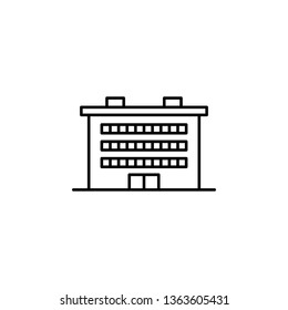 building icon. Simple thin line, outline vector of Buildings icons for UI and UX, website or mobile application