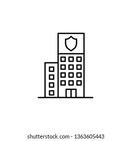 building icon. Simple thin line, outline vector of Buildings icons for UI and UX, website or mobile application