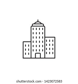 building icon. Simple thin line, outline vector of Real Estate icons for UI and UX, website or mobile application