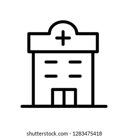 Building icon. Single high quality building related icon. Isolated building symbols in white background. Graphic icons element
