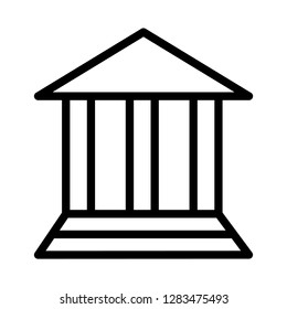 Building icon. Single high quality building related icon. Isolated building symbols in white background. Graphic icons element
