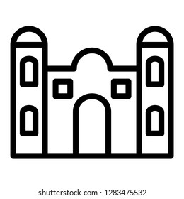 Building icon. Single high quality building related icon. Isolated building symbols in white background. Graphic icons element
