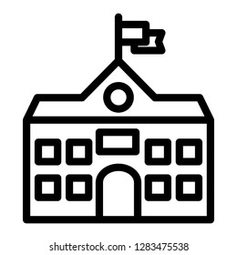 Building icon. Single high quality building related icon. Isolated building symbols in white background. Graphic icons element
