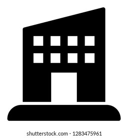 Building icon. Single high quality building related icon. Isolated building symbols in white background. Graphic icons element
