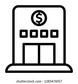 Building icon. Single high quality building related icon. Isolated building symbols in white background. Graphic icons element
