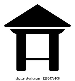 Building icon. Single high quality building related icon. Isolated building symbols in white background. Graphic icons element
