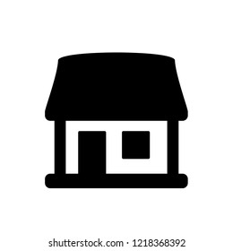 building icon, storefront icon vector symbol isolated