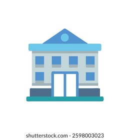 A building icon suitable for architectural designs and construction contexts.