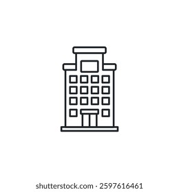 Building icon symbol vector illustration isolated on white background