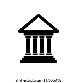Building icon symbol vector. on white background.
