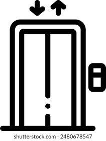 building icon. Thin Linear Style Design Isolated On White Background