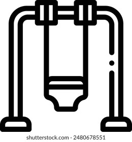 building icon. Thin Linear Style Design Isolated On White Background