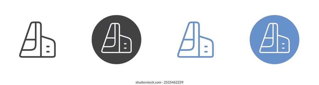 Icono de construcción Símbolo de arte de contorno delgado