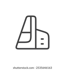 Building icon Thin outline art symbol