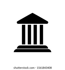 Building icon trendy flat design