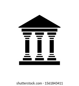 Building icon trendy flat design
