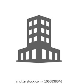 Building icon in trendy flat style isolated on white background. Symbol for your web site design, logo, app, UI. Vector illustration, EPS
