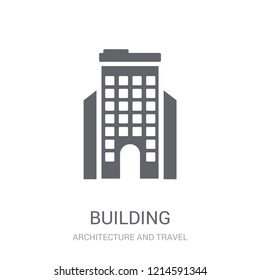 Building icon. Trendy Building logo concept on white background from Architecture and Travel collection. Suitable for use on web apps, mobile apps and print media.