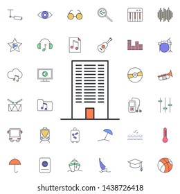 Building icon. Universal set of web for website design and development, app development