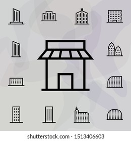 Building icon. Universal set of building for website design and development, app development