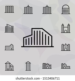 Building icon. Universal set of building for website design and development, app development