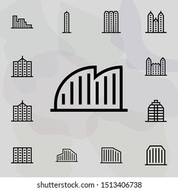 Building icon. Universal set of building for website design and development, app development