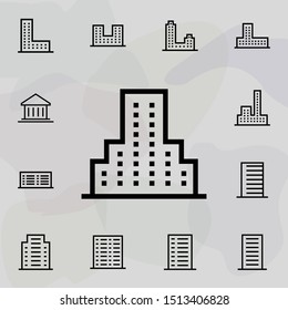 Building icon. Universal set of building for website design and development, app development