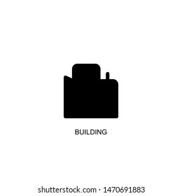 building icon vector black design