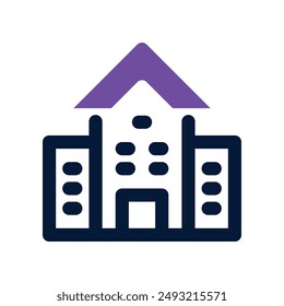 building icon. vector dual tone icon for your website, mobile, presentation, and logo design.