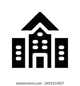 building icon. vector glyph icon for your website, mobile, presentation, and logo design.