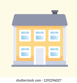 Building Icon Vector Graphic Download Template Modern