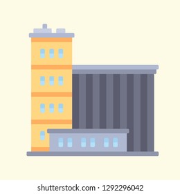 Building Icon Vector Graphic Download Template Modern